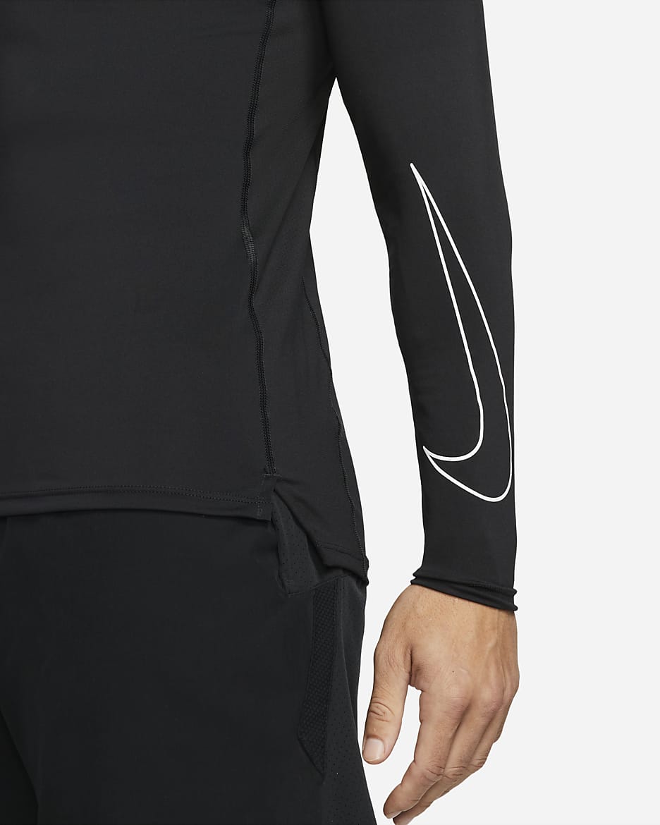 Nike Pro Dri FIT Men s Slim Fit Long Sleeve Top